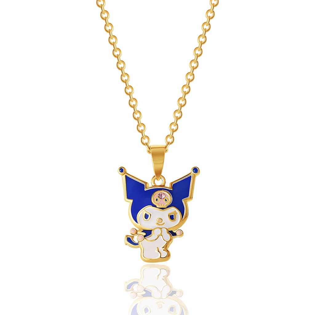 Hello Kitty Silver Plated And Clear Crystal My Melody Pendant, 18'' Chain In Gold