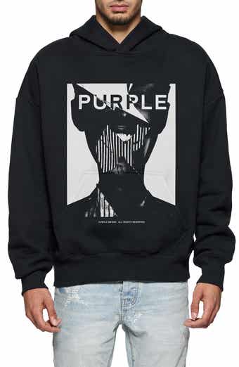 PURPLE BRAND Oversize Heavyweight Fleece Graphic Hoodie