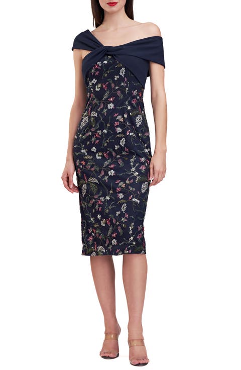 Jeanne Sequin Embellished Asymmetric Cocktail Dress