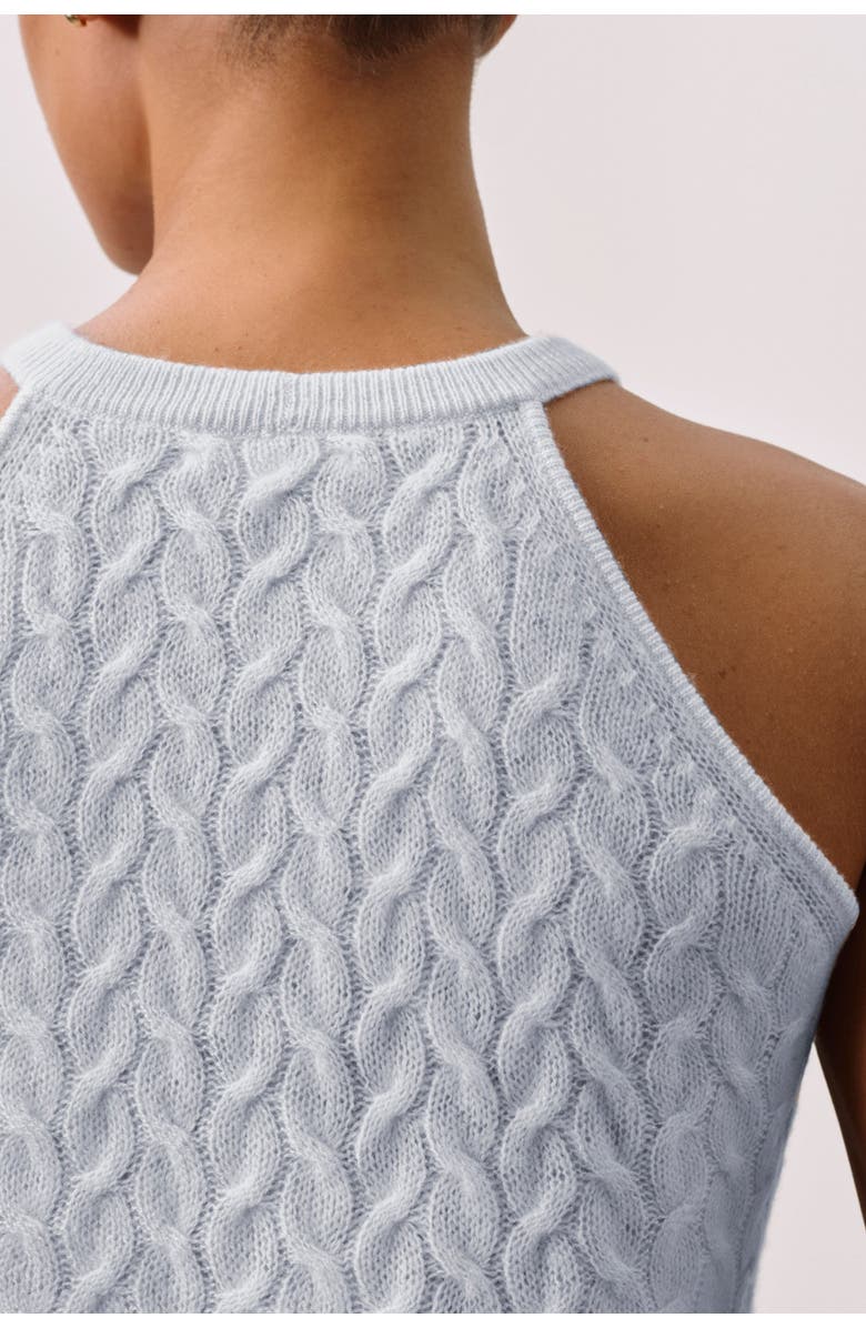 NAKED CASHMERE Featherweight Cable Tank, Alternate, color, Cloud
