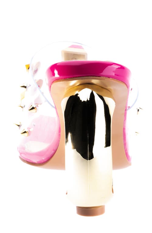 Ninety Union Vegas Studded Slide Sandal In Berry