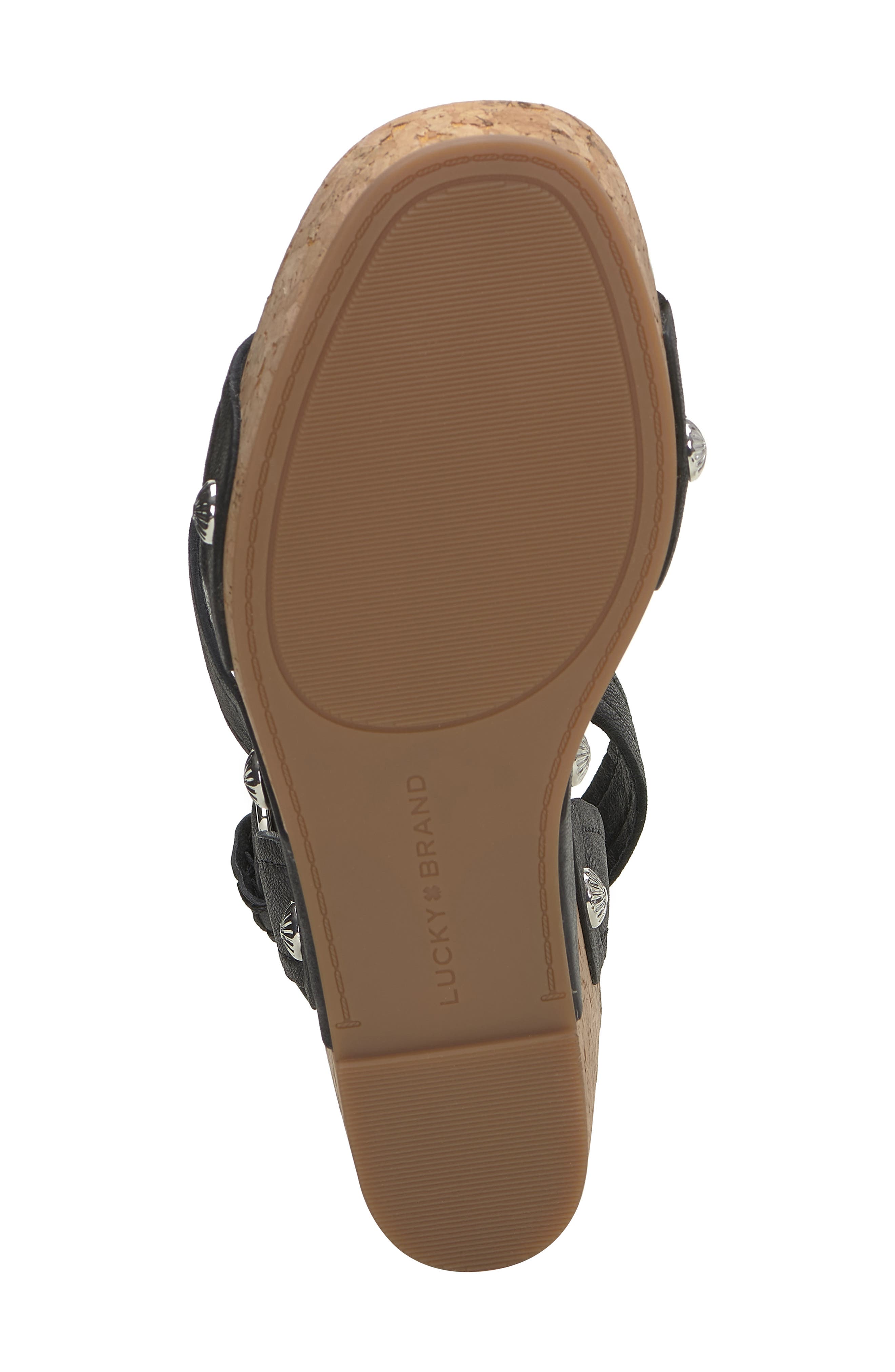 Lucky Brand Valintina Ankle Strap Platform Wedge Sandal, Alternate, color, 