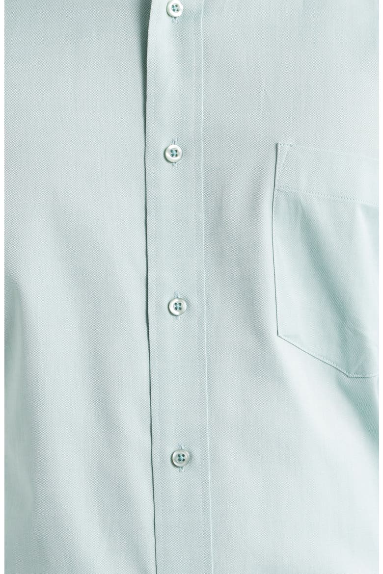 Regular Fit Light Green Cotton Button-Down Oxford Shirt, Alternate, color, GREEN