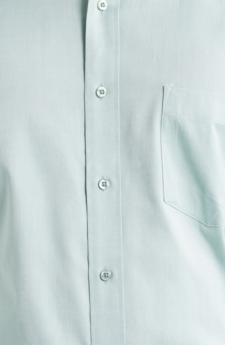 Roffe Accessories Eagle Regular Fit Light Green Cotton Button-Down Oxford Shirt, Alternate, color, Green