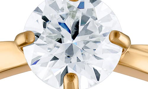 Fuzion Creations Moissanite Solitaire Ring In Yellow