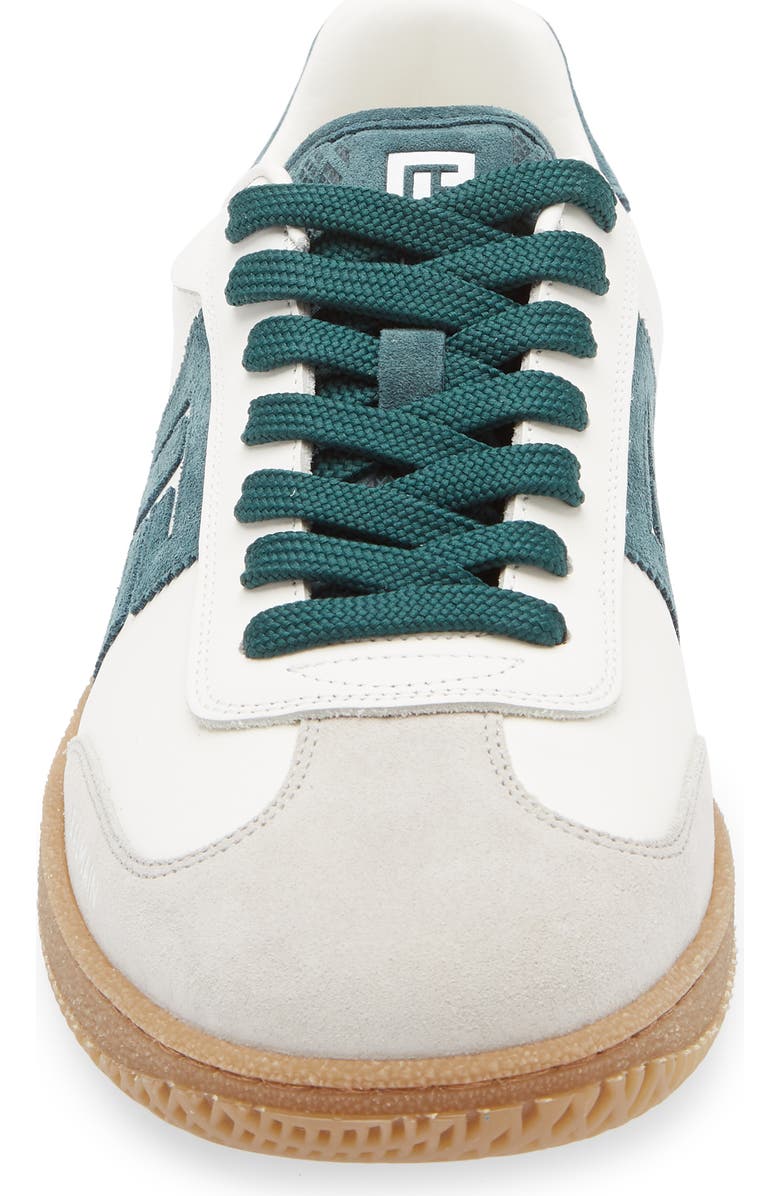 Balmain Swan Low Top Sneaker, Alternate, color, Emerald/ White