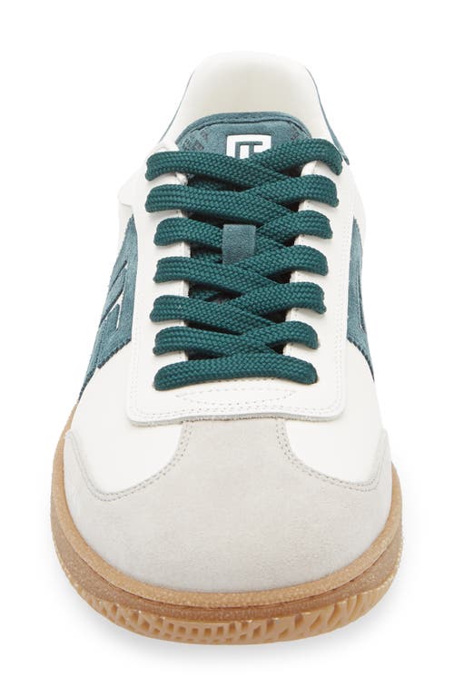 Balmain Swan Suede And Smooth Leather Trainers In Neutral