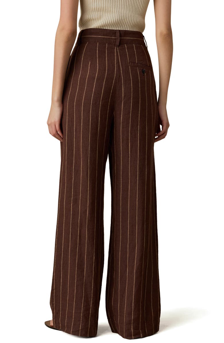 Faherty Sun Strider Stripe Wide Leg Linen Pants, Alternate, color, Harbor Line Stripe