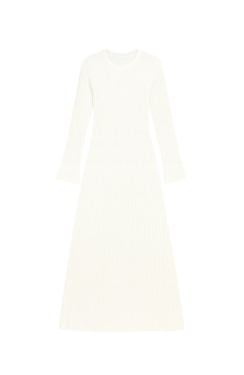 Rebecca Taylor Ella Sweater Dress, Alternate, color, Ivory