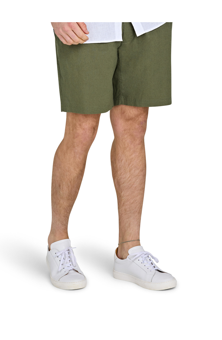 Raging Bull Stretch Waist Linen Short, Main, color, Olive