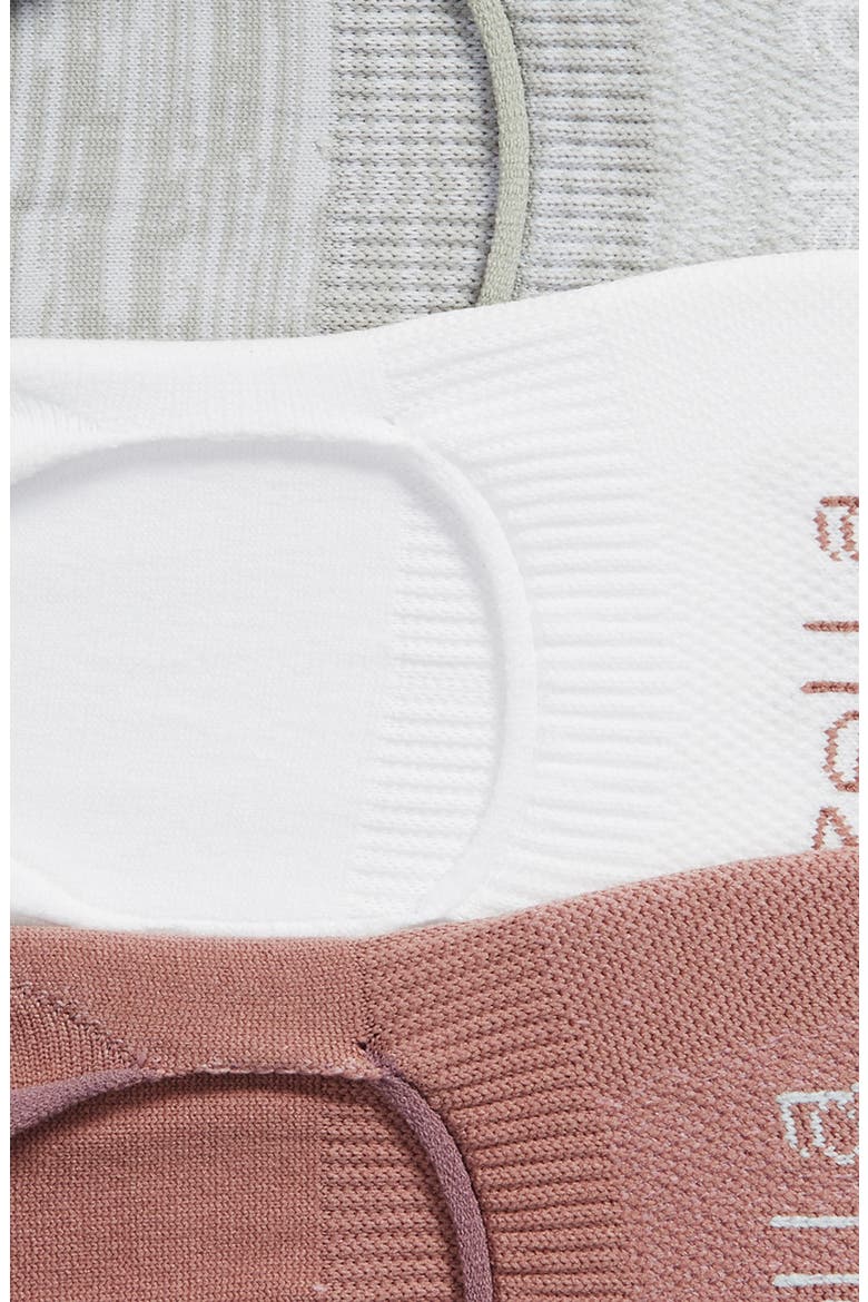 3-Pack No-Show Socks, Alternate, color, PURPLE TAUPE