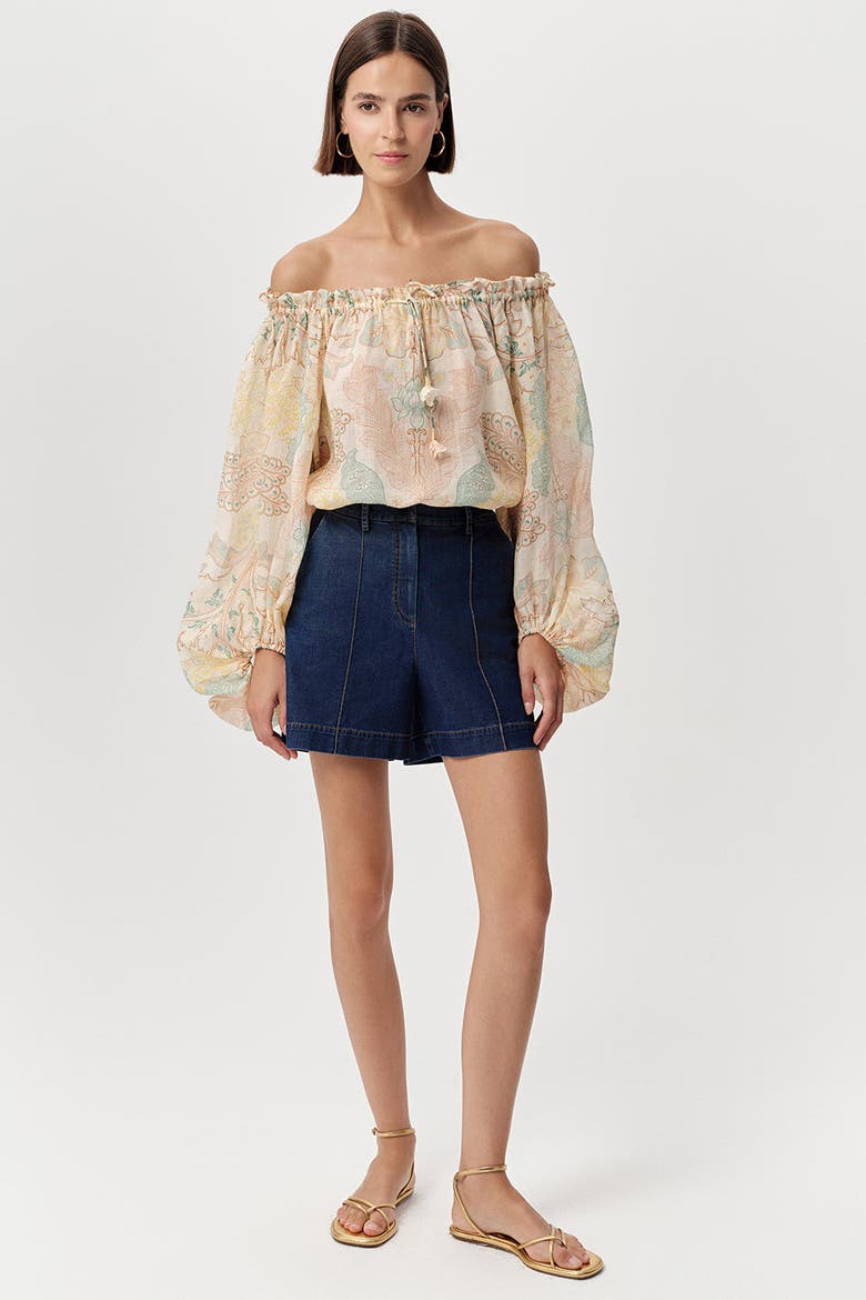 Jeremiah Zip Front Pocketed Denim Shorts, Main, color, Indigo