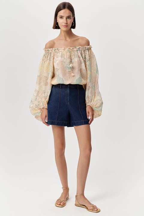 Jeremiah Zip Front Pocketed Denim Shorts