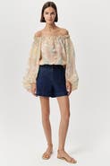 Exquise Jeremiah Zip Front Pocketed Denim Shorts