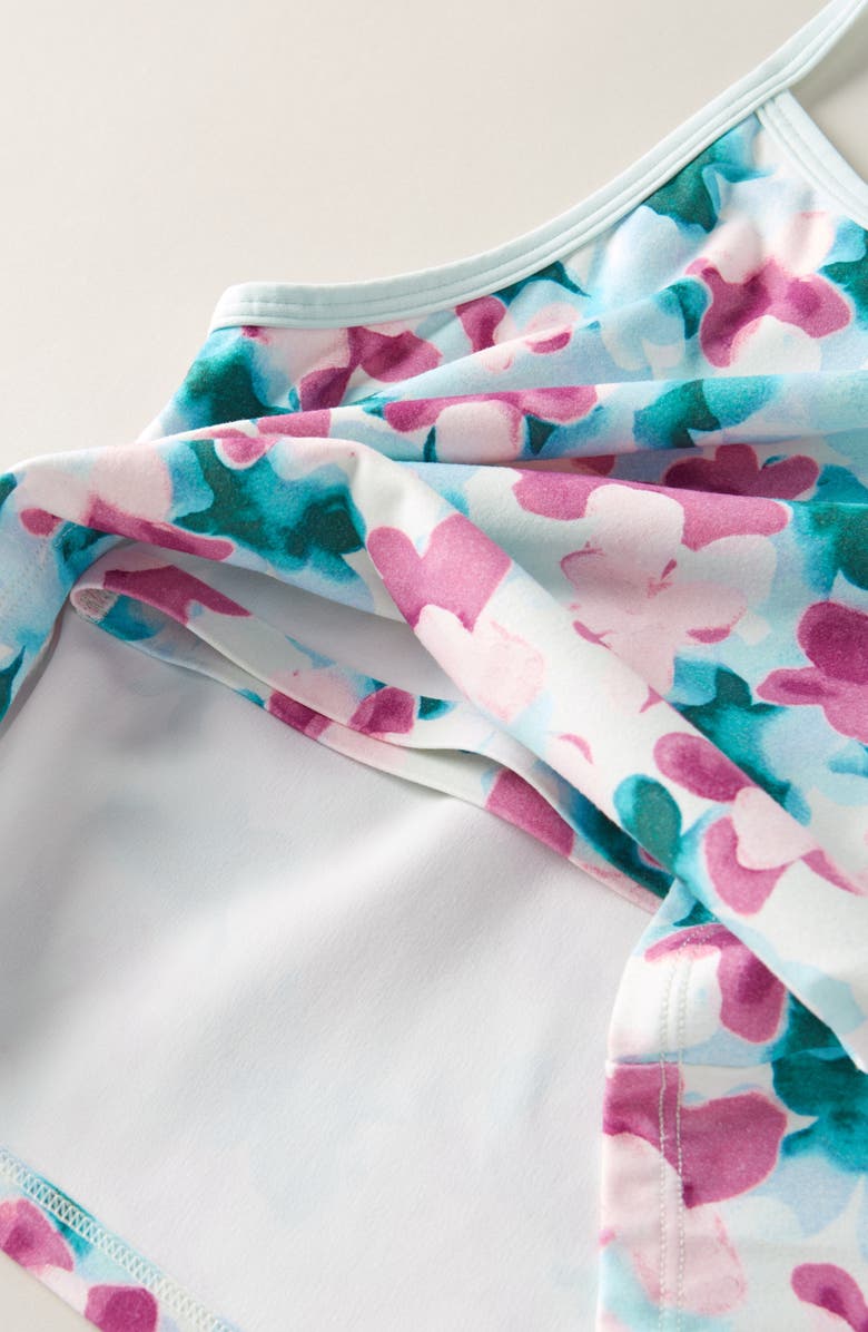 Zella Girl Kids' Ace Racerback Tank, Alternate, color, Purple/Pink Sugar Daisy Clouds