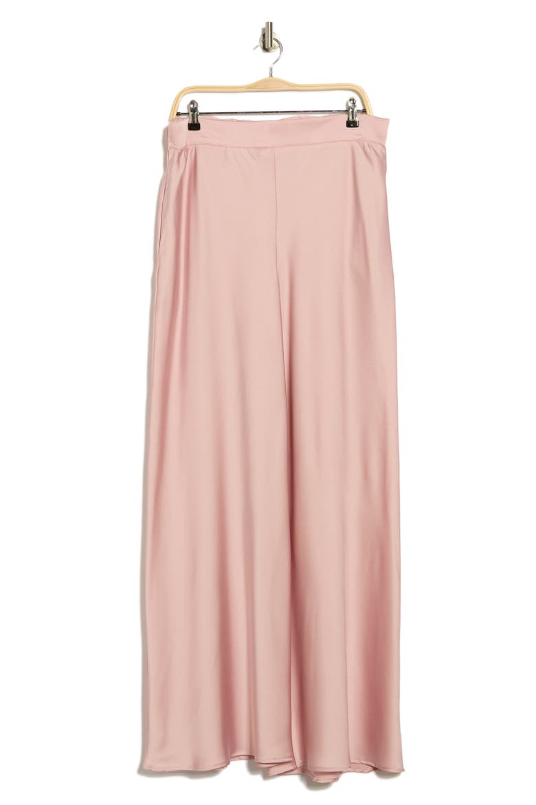Satin Wide Leg Pants, Alternate, color, ROSE