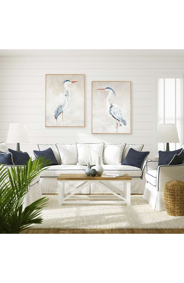 Napa Home & Garden Heron Pair Hand-Embellished Giclees Set Of 2, Alternate, color, Blue