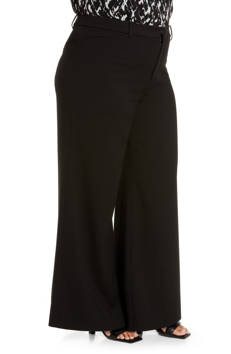 Halogen<sup>®</sup> High Waist Wide Leg Pants, Alternate, color, Black