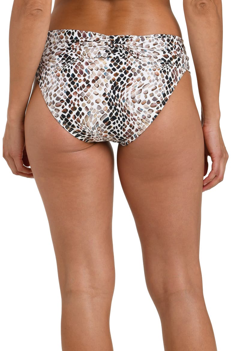 Wild Shirred Bikini Bottoms, Alternate, color, TAUPE