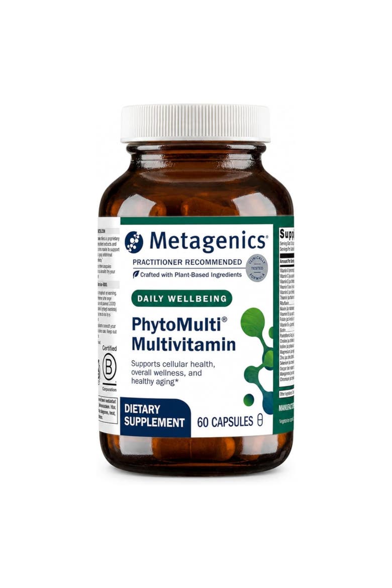 PhytoMulti Comprehensive Daily Multivitamin Supplement 60 Capsules, Main, color, None