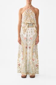 Camilla Shirred Waist Pant Ottoman Dynasty