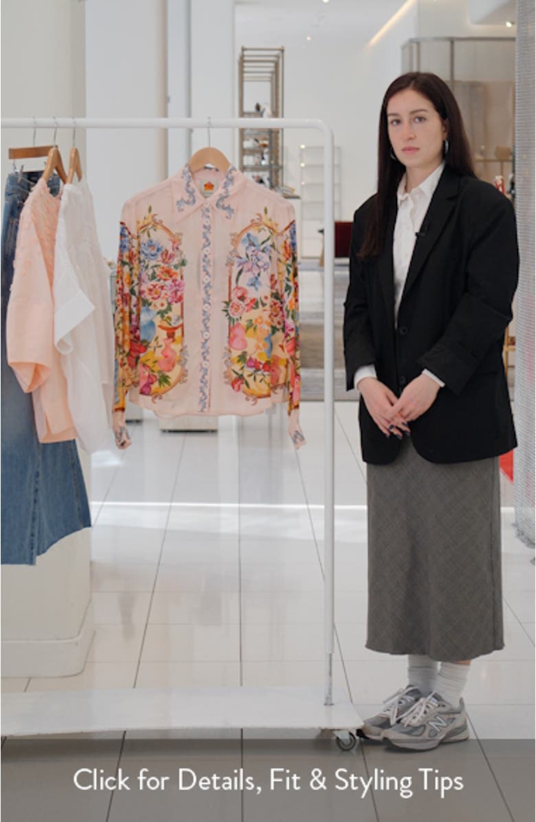 Garden Terrace Floral Button-Up Shirt, sales video thumbnail