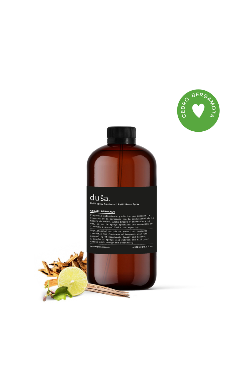 Dusa Fragrances Cedar I Bergamot  -  16 Fl Oz Room & Linen Spray Liquid Refill, Main, color, Cedar Bergamote