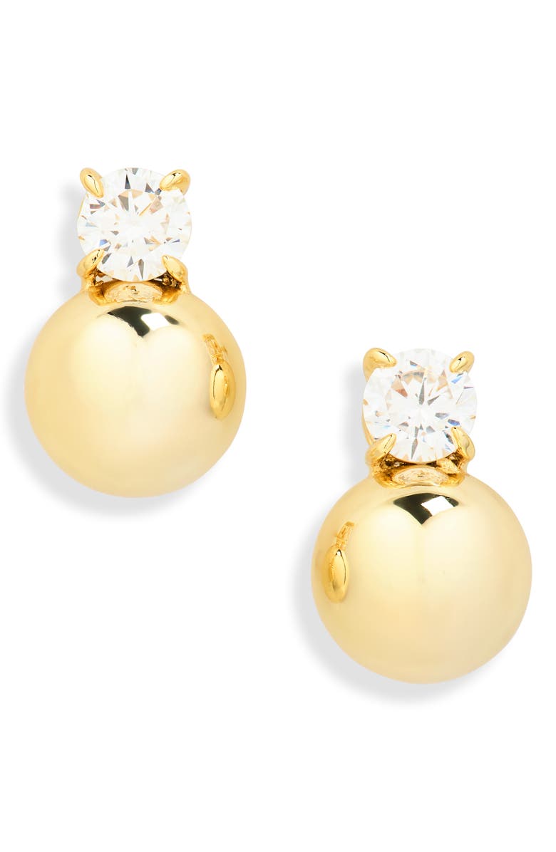 Shashi Gold Bliss Cubic Zirconia Earrings, Main, color, Gold