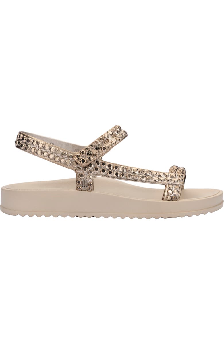 Melissa Lust Sandal, Alternate, color, Beige/ Gold