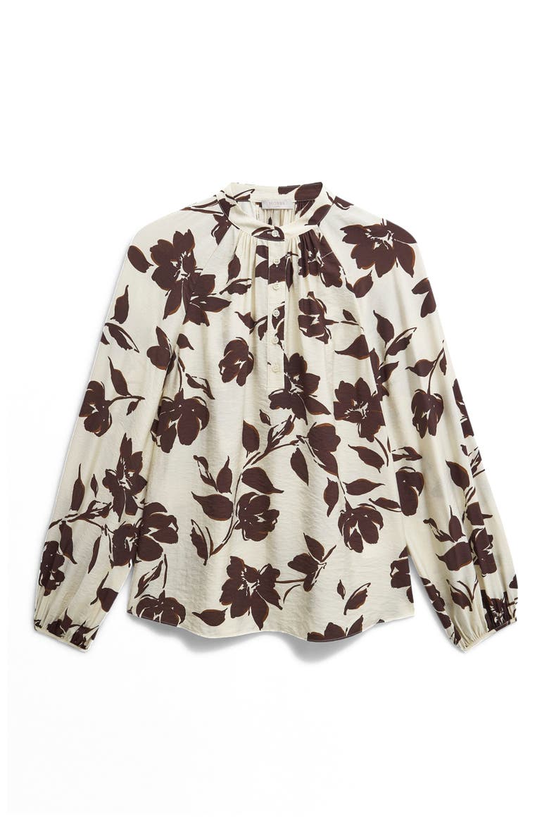 Sherry Blouse, Alternate, color, Beige Chocolate