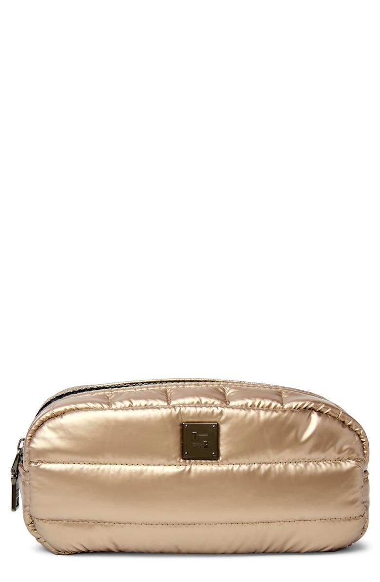 THINK ROYLN Touch Up Zip Top Travel Pouch, Main, color, Pearl Cashmere