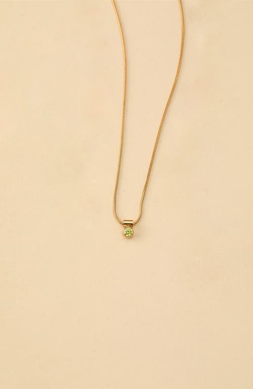 Set & Stones Ellie Birthstone Pendant Necklace In Gold