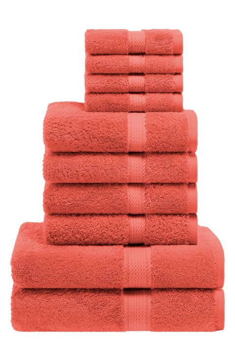 Egyptian Cotton 10-Piece Towel Set