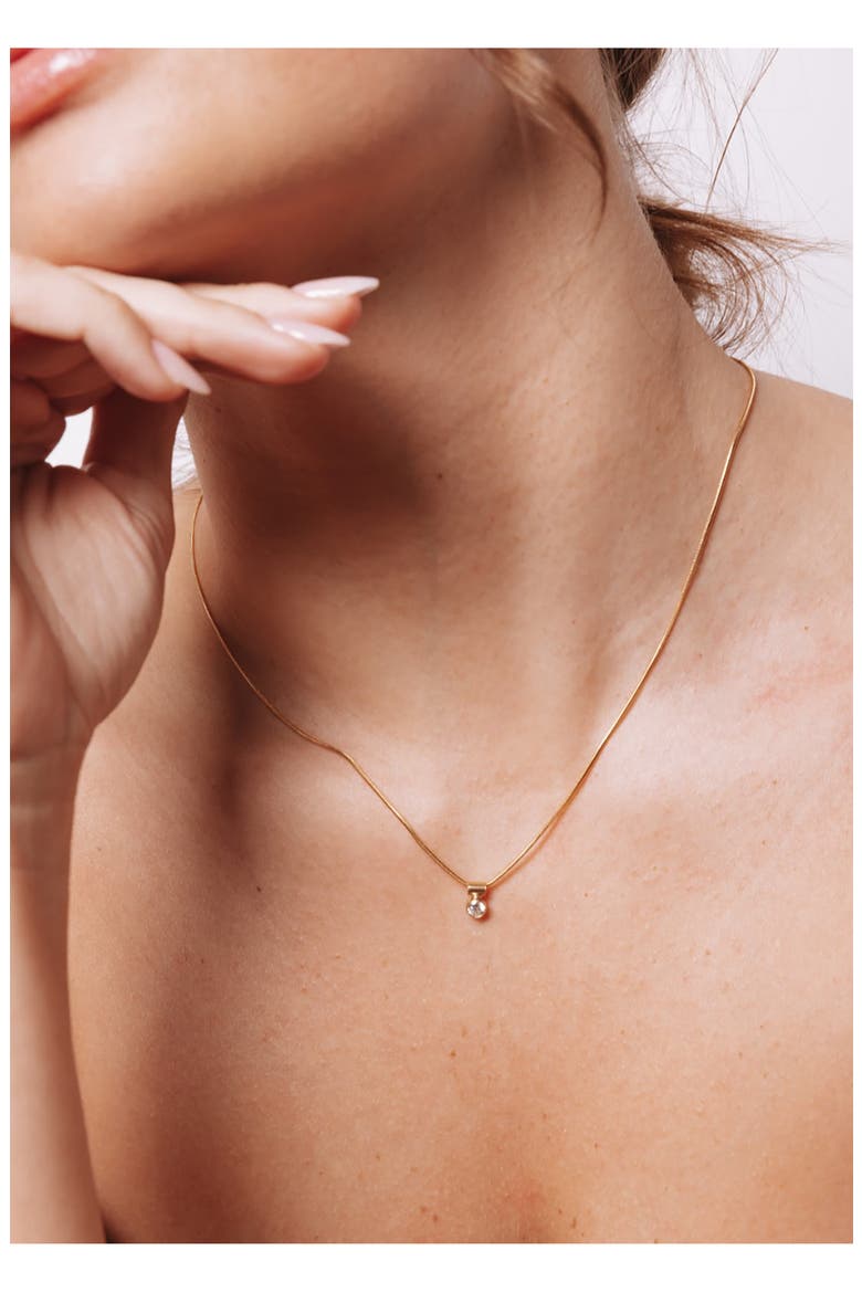 Ellie Birthstone Pendant Necklace, Alternate, color, GOLD / JUNE