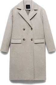 MANGO Double Breasted Coat