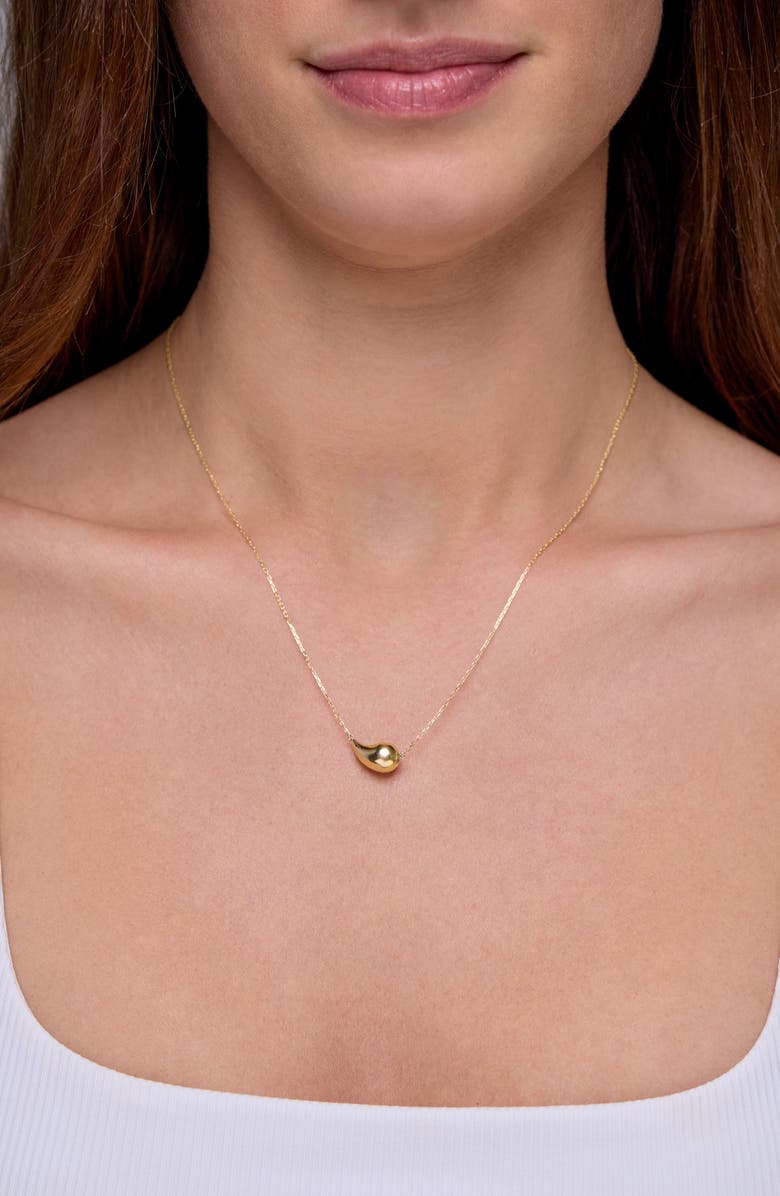 Bony Levy 14K Yellow Gold Teardrop Pendant Necklace, Alternate, color, 14K Yellow Gold
