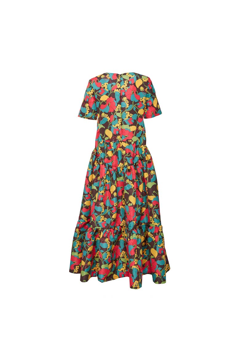 Belle Dress Vines Brown, Alternate, color, Vines Brown