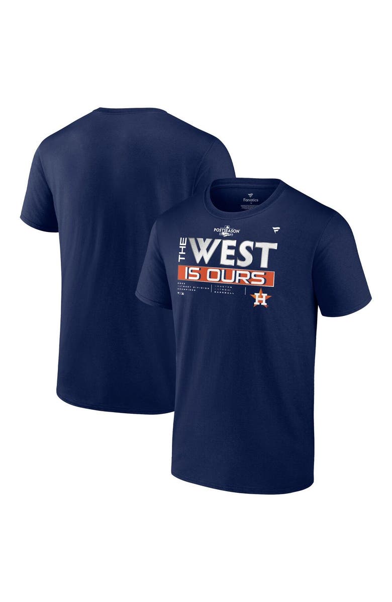 FANATICS Men's Fanatics Branded Navy Houston Astros 2022 AL West Division Champions Locker Room Big & Tall T-Shirt, Main, color, 