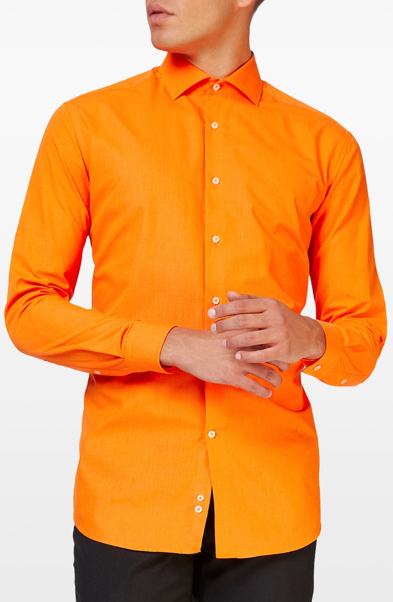 OppoSuits The Orange Button-Up Shirt, Main, color, Orange