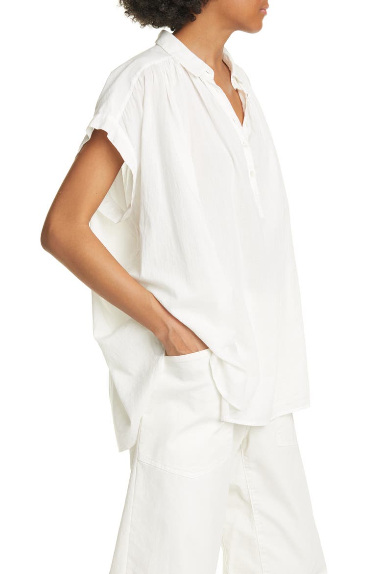 Normandy Gathered Yoke Blouse, Alternate, color, IVORY