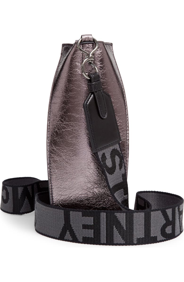 Stella McCartney Mini Stella Perforated Logo Faux Leather Crossbody Bag, Alternate, color,