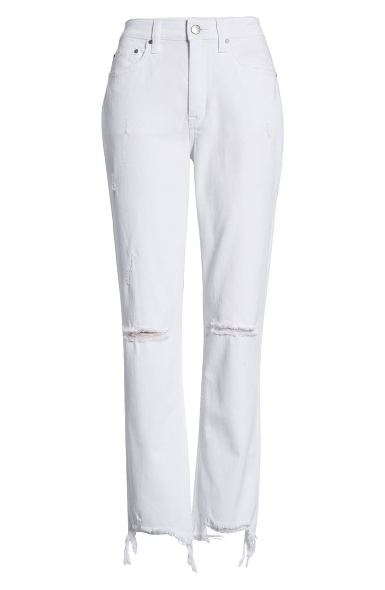 Tinsel Ripped Straight Leg Jeans, Alternate, color, 