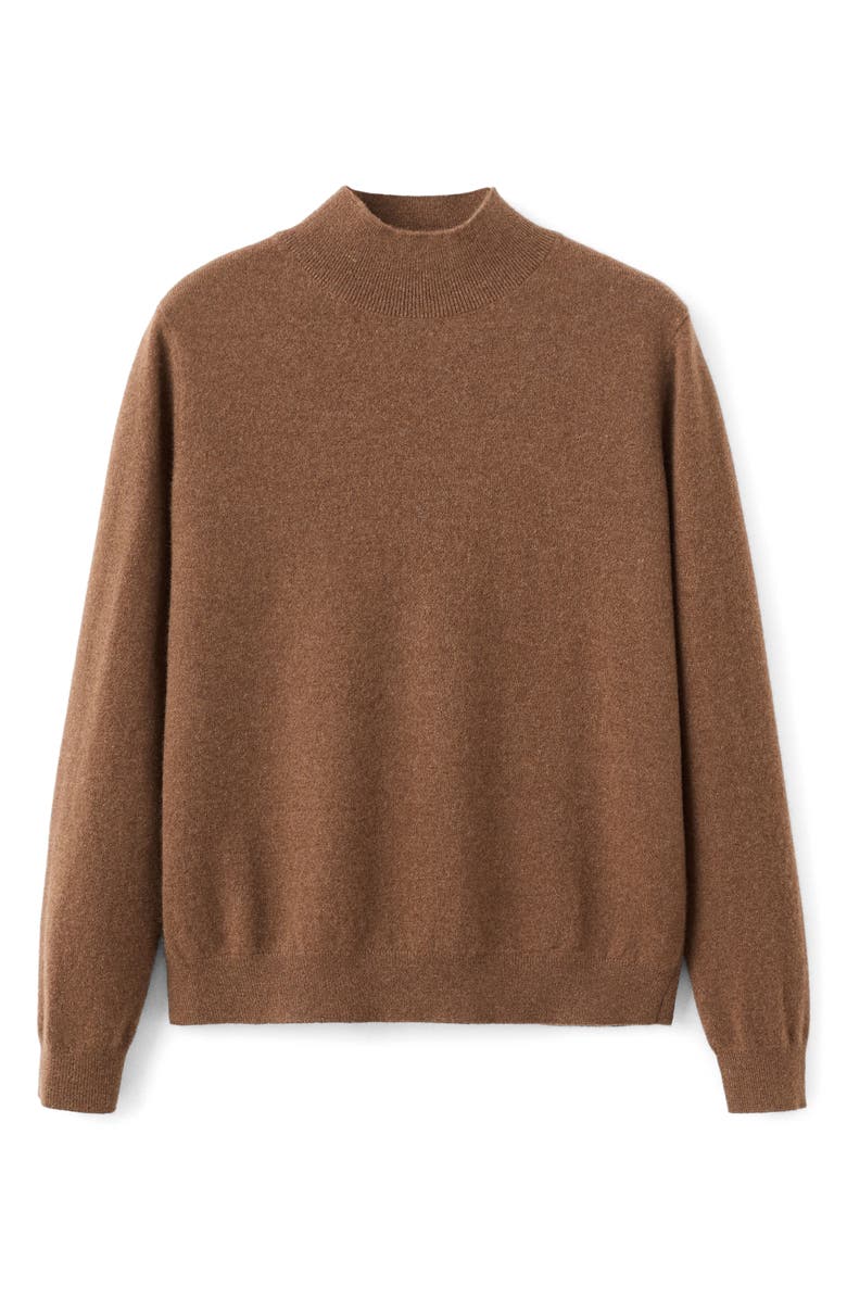 MANGO Mock Neck Cashmere Sweater, Alternate, color, 