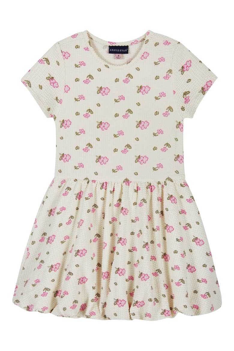 Kids' Bubble Dress, Main, color, PINK MULTI