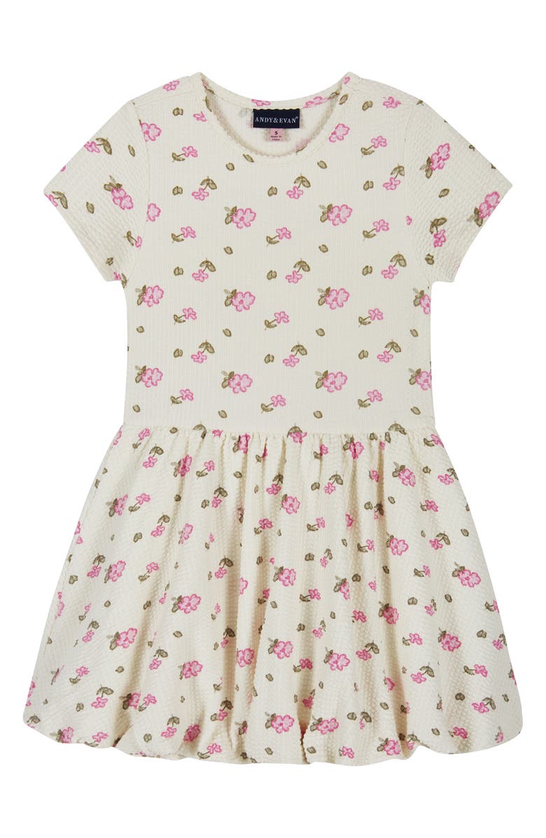 Andy & Evan Kids' Bubble Dress, Main, color, Pink Multi