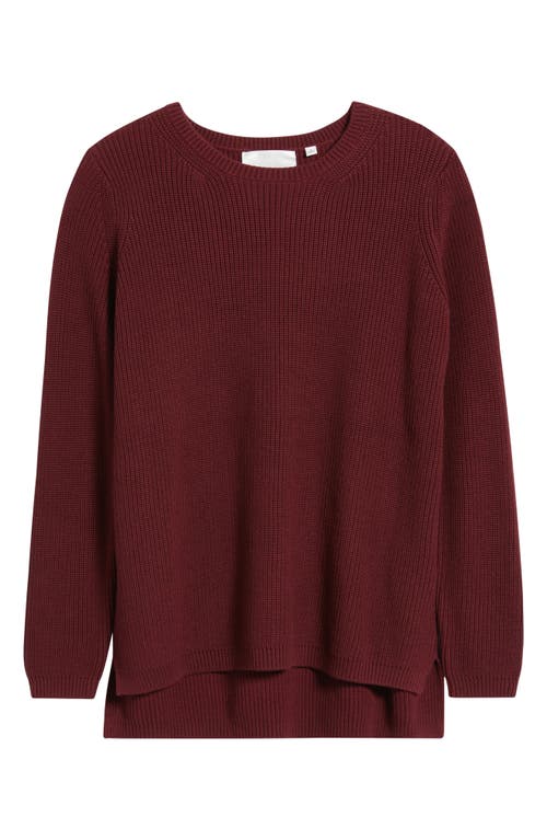 525 Emma High-low Sweater In Purple