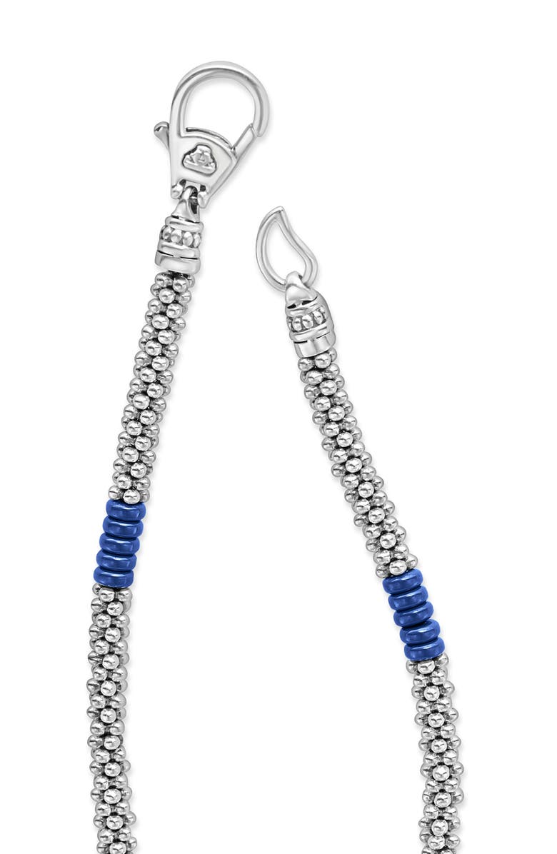 LAGOS Blue Caviar Ceramic Station Necklace, Alternate, color, Blue