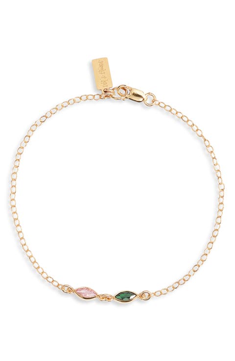 Marquise Multi Birthstone Bracelet