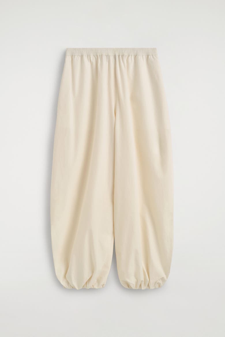Fluid Cotton Balloon Pants, Alternate, color, IVORY