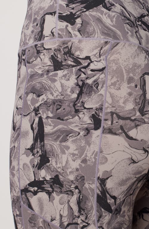 Rhone Revive Print Pocket 7/8 Leggings In Taupe Mist